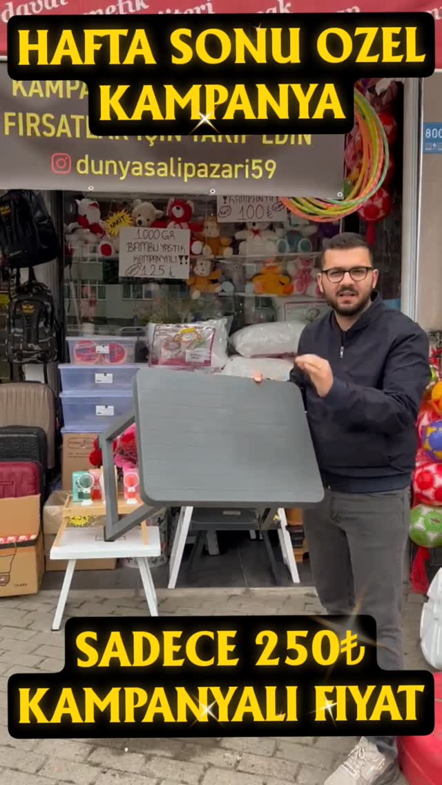 Katlanır masa örnek ürün